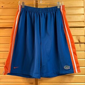 Nike Team Florida Gators Basketball Athletic Shorts, Size XL, Blue and Orange